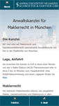 Mobile Screenshot of maklerrecht-muenchen.com